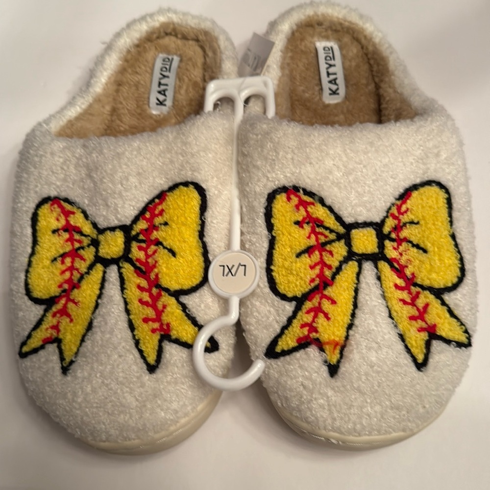 NWT Katydid Softball Bow Slippers - Picture 3 of 5